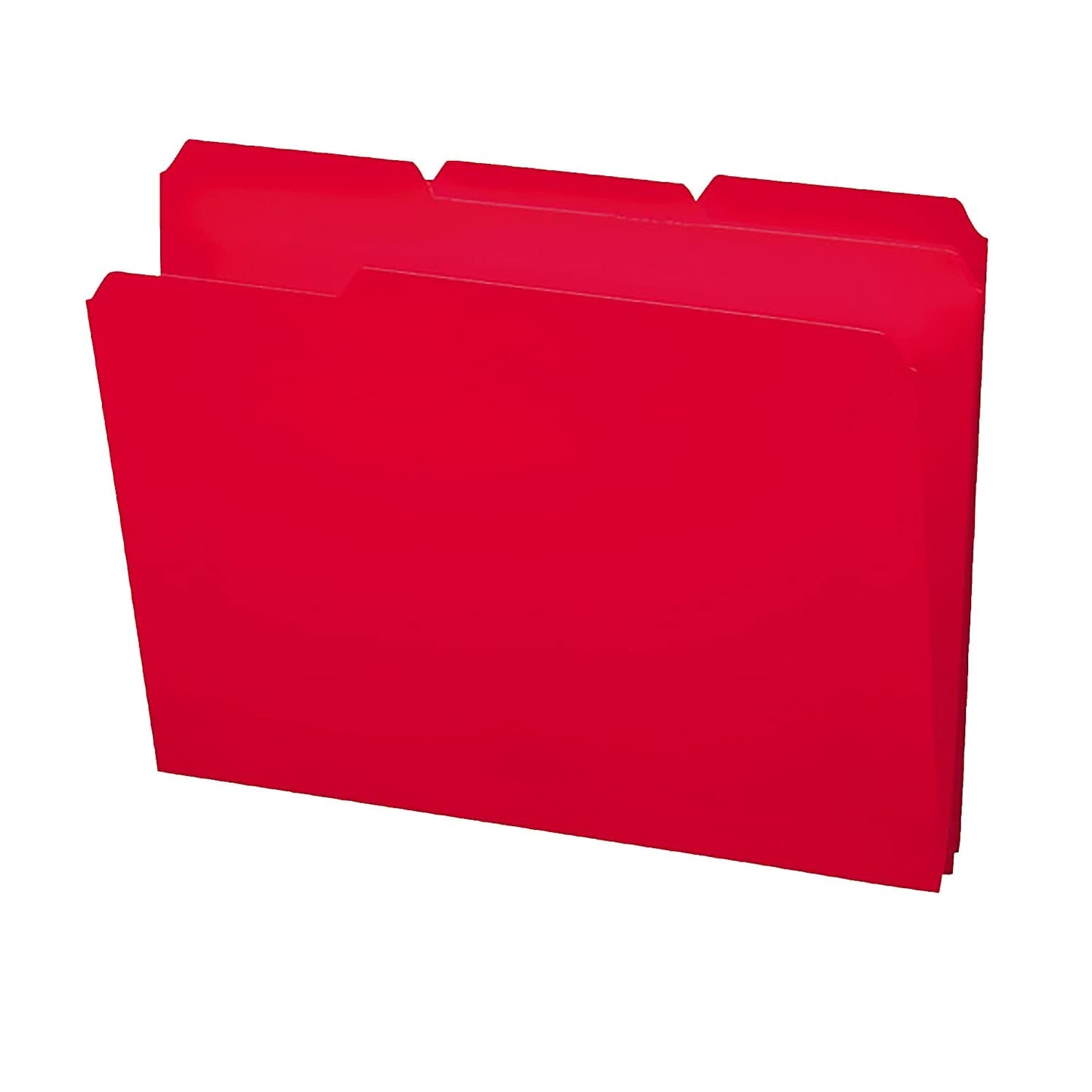Smead Poly File Folder, 1/3-Cut Tab, Letter Size, Red, 24 per Box (10501)