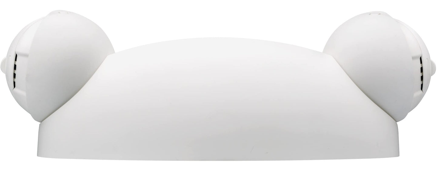 Lithonia Lighting Quantum LED Emergency Lights for Business, Manual Testing, 2-Head Fixture, 640 Lumens, White (ELM4L)