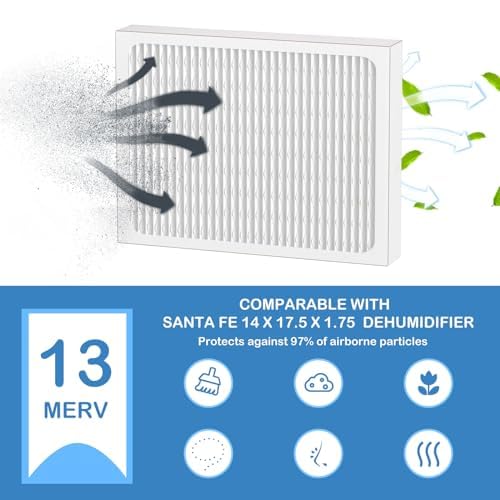14 x 17.5 x1.75 MERV 13 Replacement Dehumidifier Filter Compatible with Honeywell DR90 & DR120 Dehumidifiers (50070171-002) 4 Pack