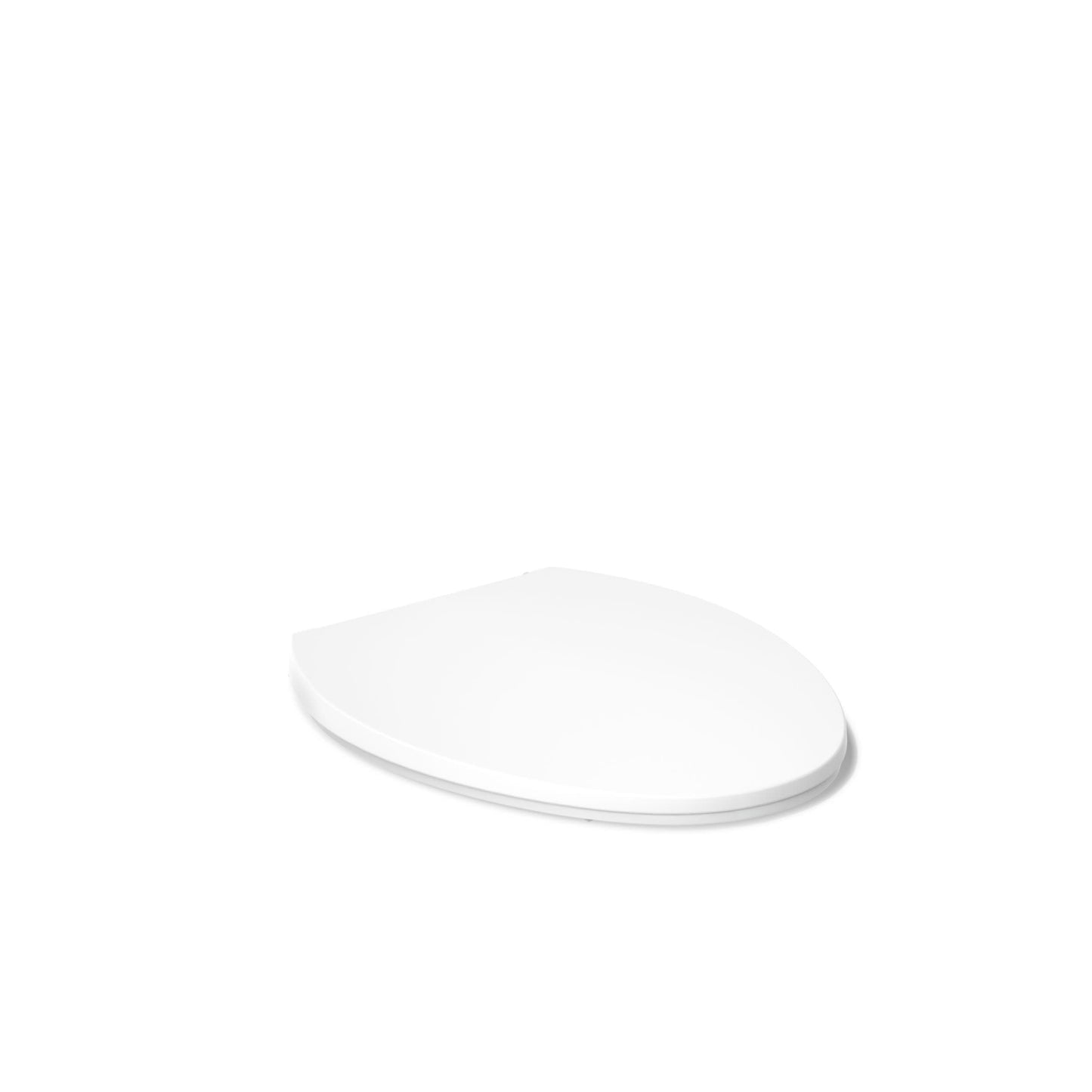 KOHLER K-27331-0 Glissade ReadyLatch Quiet Close Elongated Toilet Seat, White, Grip-Tight Hardware, Quiet Close Lid Prevents Slamming
