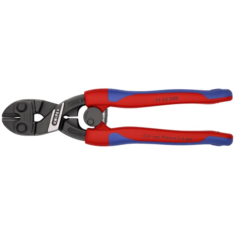 KNIPEX 71 32 200 Comfort Grip High Leverage Cobolt Cut with Notch and Spring
