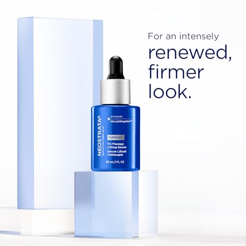 NEOSTRATA Tri-Therapy Lifting Serum, New & Improved Formula, 3D Volumizer, Lifting and Firming Antiaging Serum with Hyaluronic Acid Oil-Free Fragrance-Free, 1 fl. oz.