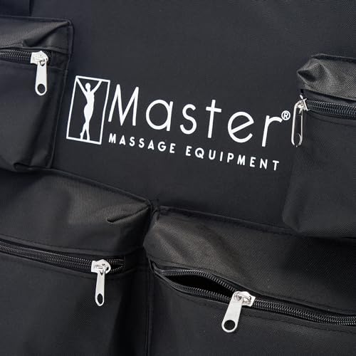 Master Massage Universal Massage Table Carry Case, 5 Pockets Carrying Bag for Massage Table, 25"-32", Black