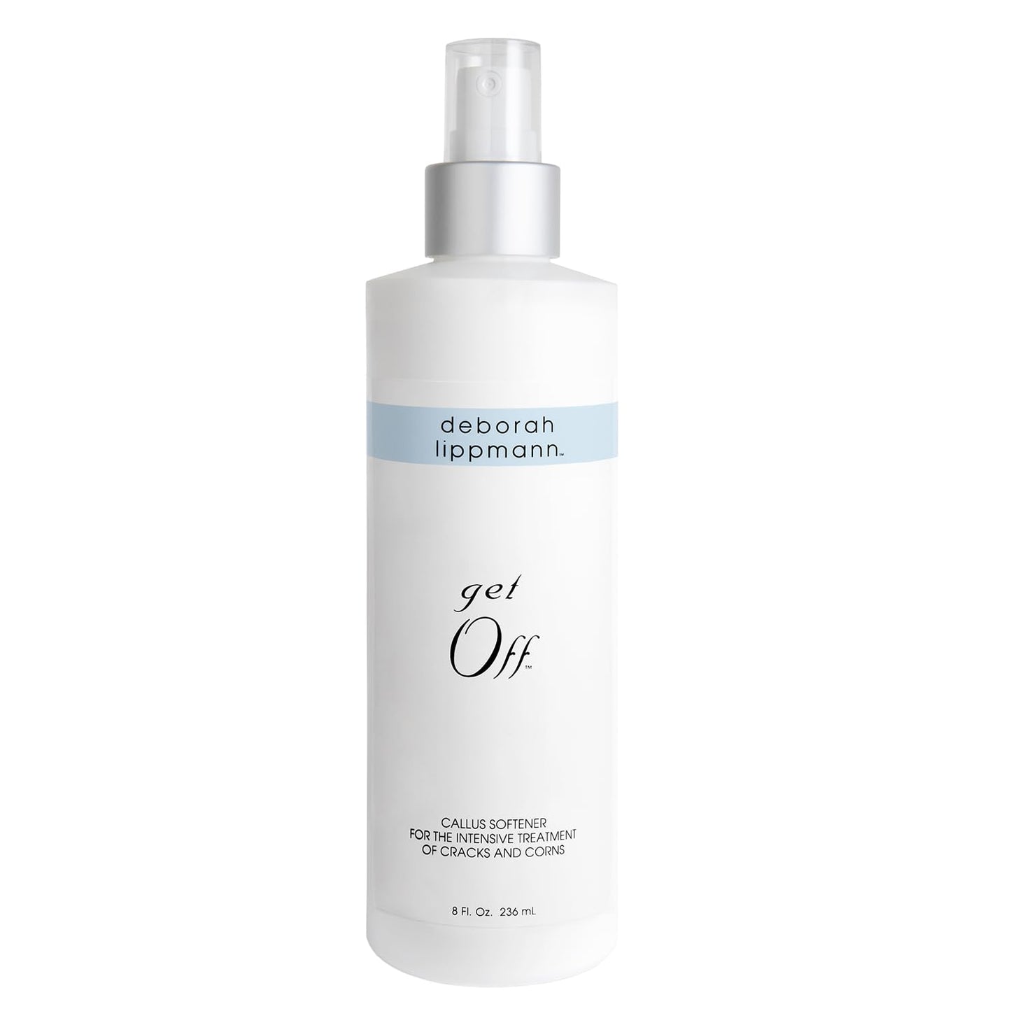 Deborah Lippmann Pro Size Foot Exfoliator Spray | Callus Softener for Dry Cracked Feet & Heels, Moisturizing Protective Barrier for Smooth Skin | 8 Fl. Oz.
