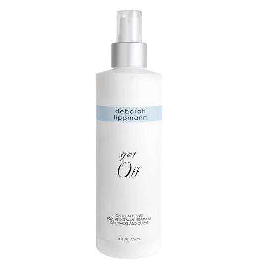 Deborah Lippmann Pro Size Foot Exfoliator Spray | Callus Softener for Dry Cracked Feet & Heels, Moisturizing Protective Barrier for Smooth Skin | 8 Fl. Oz.