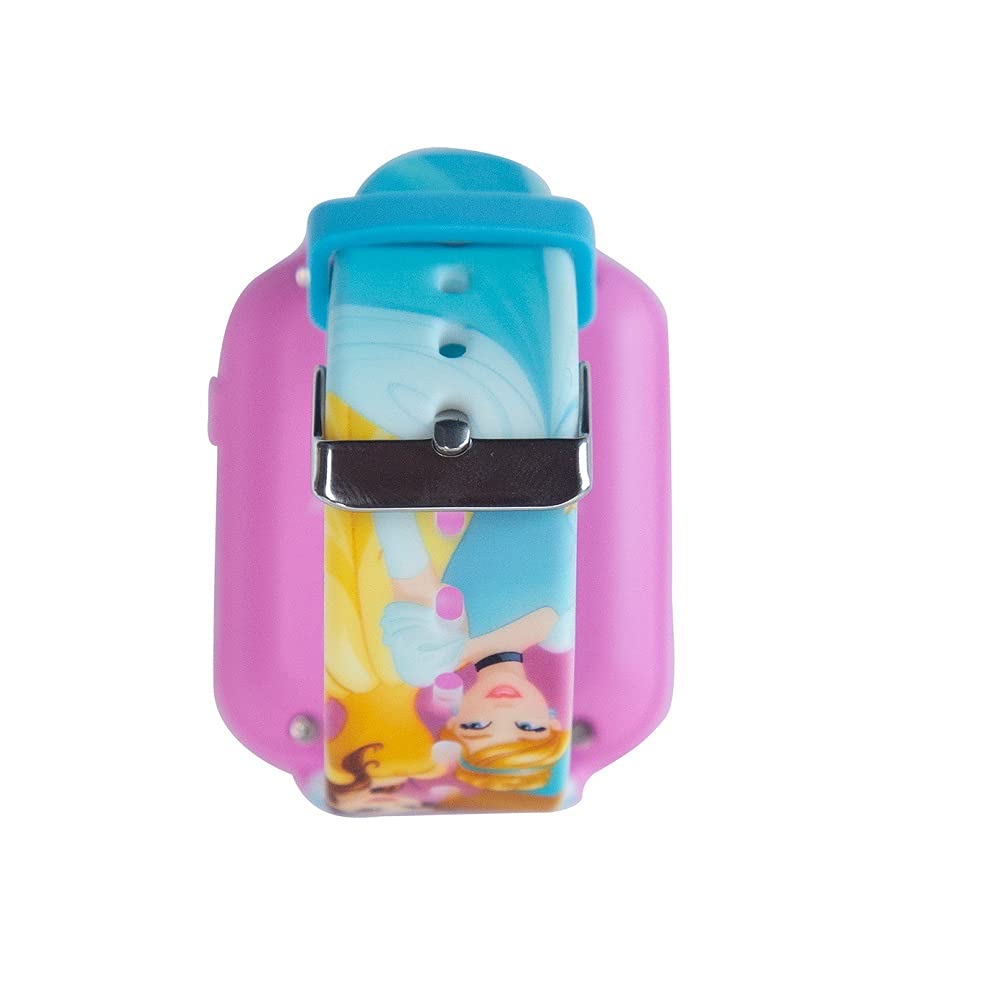 Accutime Disney's Princess Kids' Touchscreen Interactive Smartwatch, Built in Selfie-Camera, Easy-to-Buckle Strap, Model: PN4258AZ