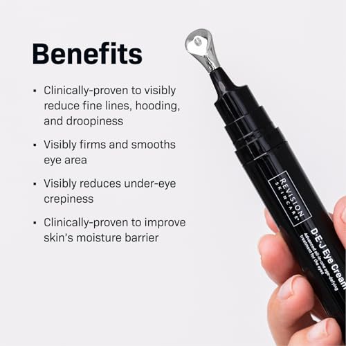 Revision Skincare D·E·J Eye Cream®, Firming and Moisturizing Treatment for Fine Lines, Wrinkles and Crow’s Feet, 0.25 fl oz