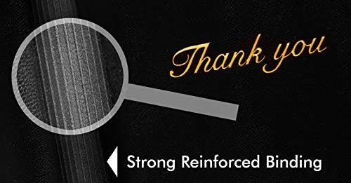 Restaurant Guest Check Presenters (20 Pack) – Premium Durable Server Book/Check Card Holder with Gold "Thank You" Imprint by NITEOUT