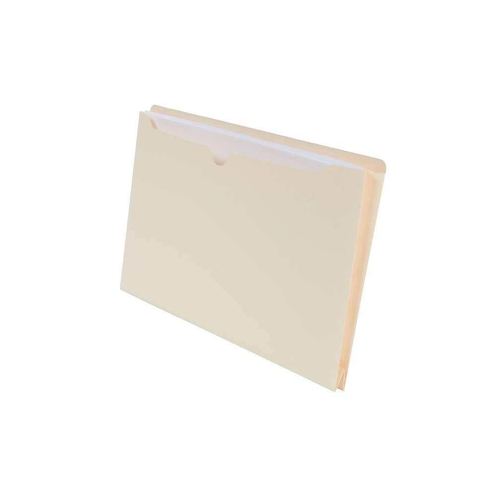 Staples Manila File Jackets with Reinforced Tab, Legal Size, 2‑Inch Expansion, Durable Construction for Secure Document Storage – 50/Box