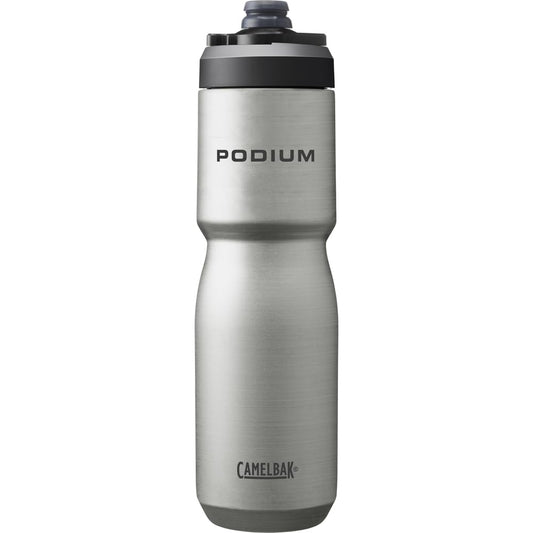 CamelBak Podium Steel Insulated Stainless Steel Bike Water Bottle, Long‑Lasting Cold Hydration for Cycling Performance, 22oz, Stainless