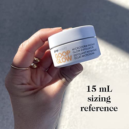 goop Beauty Microderm Exfoliator | Physical & Chemical Exfoliant to Smooth Skin Texture | Exfoliating Minerals & Glycolic Acid | At-Home Microdermabrasion | Silicone & Paraben Free | 0.5 fl oz