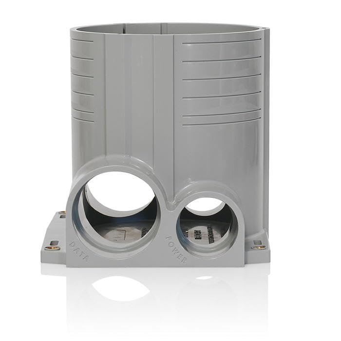 Leviton 2-Gang Concrete Floor Box System, Gray, FBBOX-GY