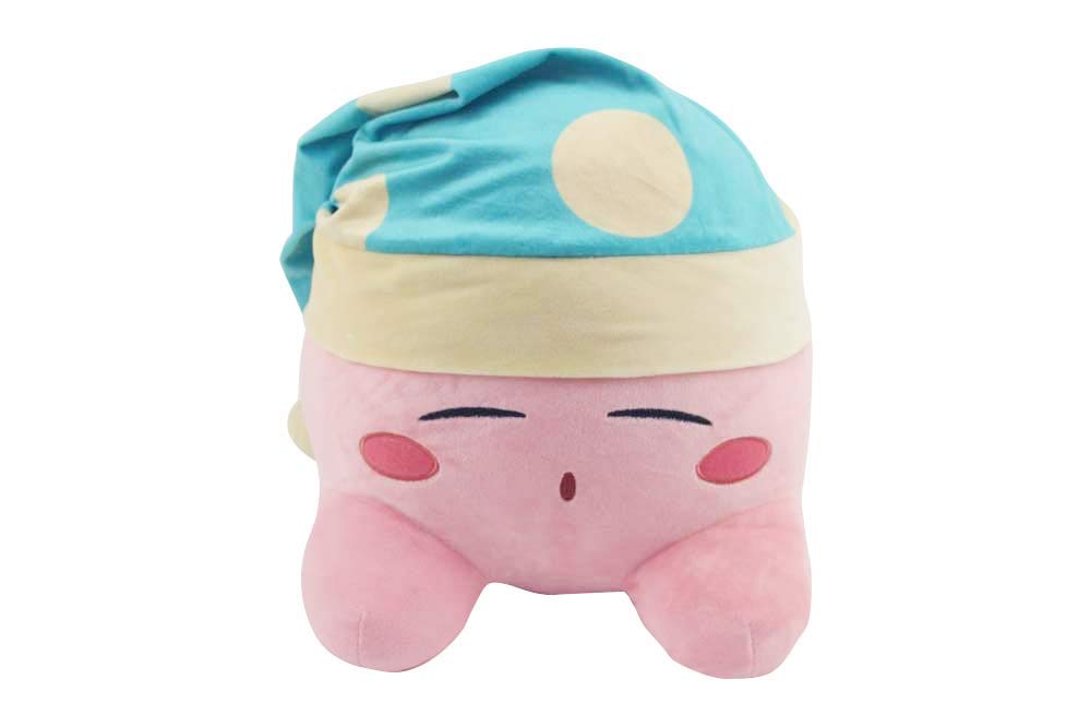 Kirby Sleep 12" Mega Plush - Cute Plushies, Big Plush & Soft Pillow Kirby Gifts for Kids & Adults! Kirby Plushes Available Include Whip Kirby, Kirby Sleep, Fighter Kirby, and Link Kirby Sword.