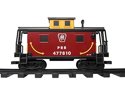 Lionel Battery-Operated Pennsylvania Flyer Freight Toy Train Set with Bluetooth, Locomotive, Train Cars, & Track with Authentic Train Sounds, Lights, & Water Vapor Smoke Effects for Kids 4+