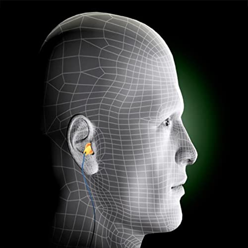 3M E-A-R UltraFit Corded Ear Plugs 340-4004, 100-Pair, Yellow, Poly Bag 3404004