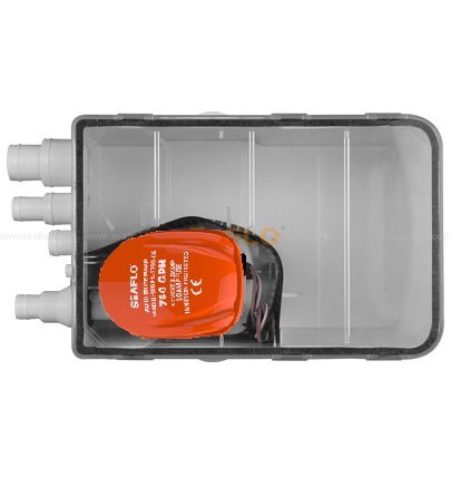 SEAFLO Shower Sump Pump System Box Multi Inlet 12V DC 750GPH