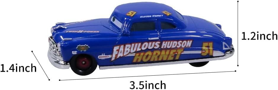 6 PCS Toys Car 2 3 Mater Chick Hicks The King Doc Hudson Sheriff Diecast Car Toy Set for Boy Kids Gifts