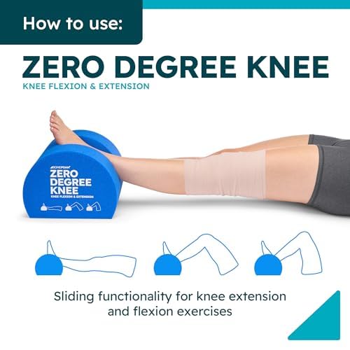 BoneFoam Zero Degree Knee for Rehabilitation After Knee Replacement, Fractures or Ligament Reconstruction; FSA/HSA Eligible Leg Rehab, Extension - Packaging May Vary