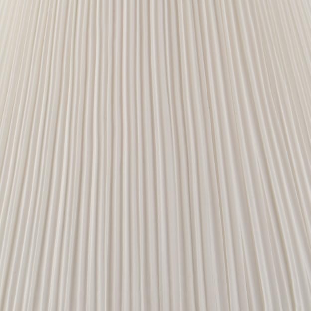 Aspen Creative 33055, Hardback Empire Transitional Spider Lamp Shade, Mushroom Pleated Powder White, 7" Top x 13" Bottom x 10" Slant