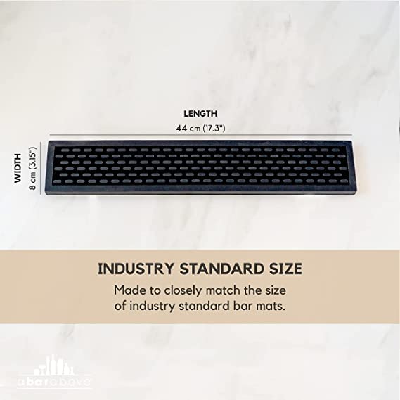 Premium A Bar Above Heavy Duty Bar Mat, Food Safe Silicone Mat, Mats for Bartending and Coffee, Commercial Strength Bartender Accessories, Dish Drying Mats for Kitchen Counter, Barista Accessories