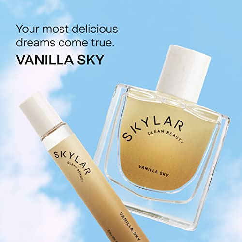 Skylar Vanilla Sky Eau de Parfum -Hypoallergenic & Clean Perfume for Women & Men, Vegan & Safe for Sensitive Skin- Notes of Cappuccino, Vanilla & Caramelized Cedar - 50mL /1.7 Fl oz