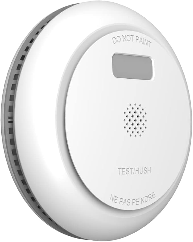 6 Pack Combination Smoke and Carbon Monoxide Detector Battery Operated, Travel Portable Photoelectric Fire&Co Alarm for Home, Kitchen