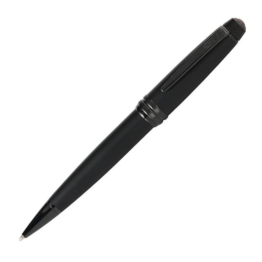 Cross Bailey Matte Black Lacquer Ballpoint Pen - Refillable Pen for Long-Lasting Use - Smooth Writing - Comfortable Grip - Stylish Distinctive Look - Black Ink - Corporate Gifts