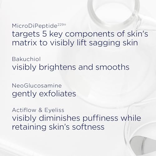 NEOSTRATA SKIN ACTIVE Intensive Eye Therapy, Anti Aging Under Eye Ceam, Treats Dark Circles, Puffiness, Fine Lines and Wrinkles with Hyaluronic Acid, Peptides and Bakuchiol, 0.5 oz