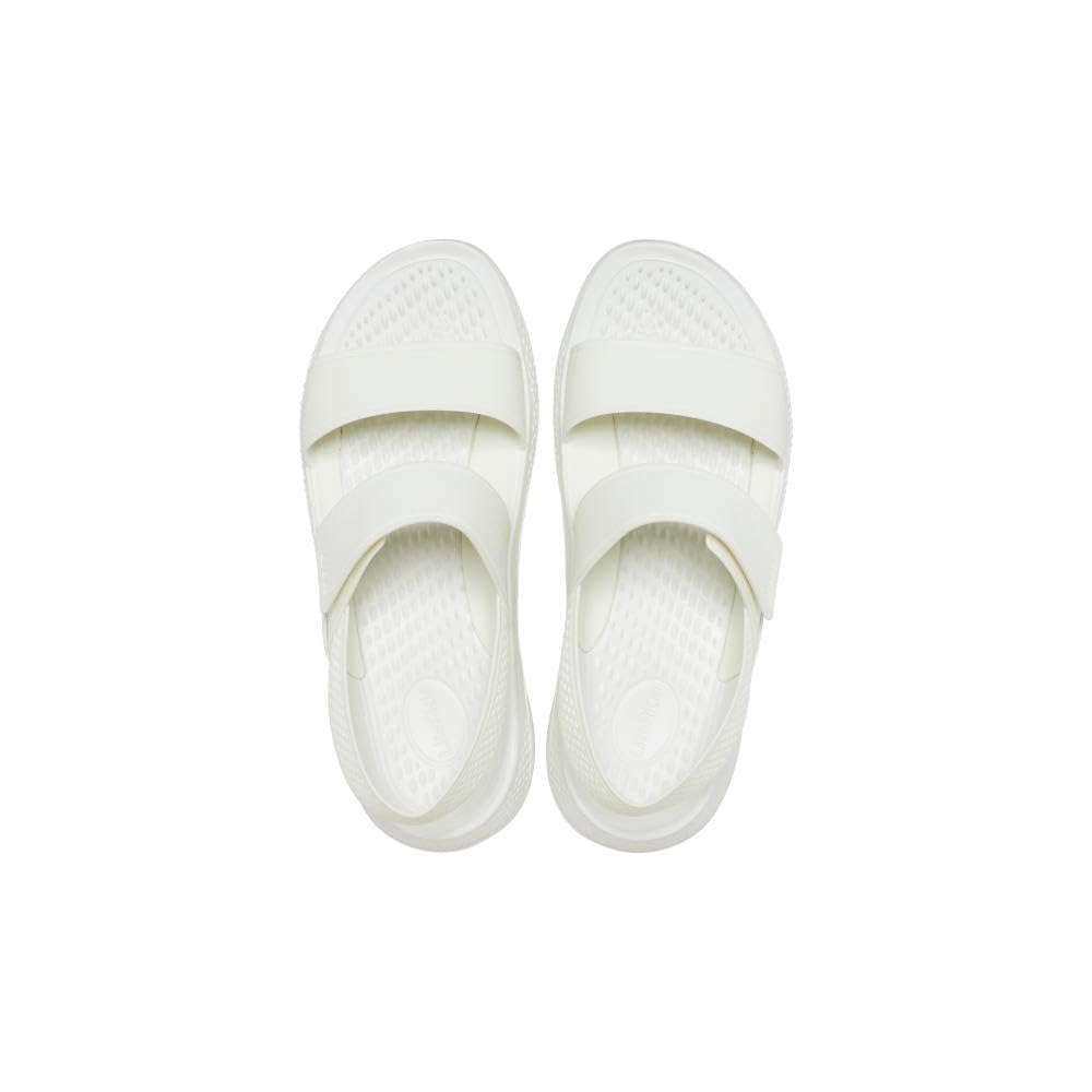 Crocs Women’s LiteRide 360 Sandals | Sandals for Women, Almost White, 9 Women