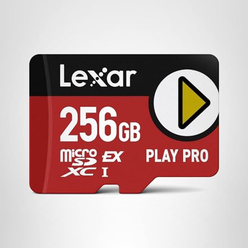 Lexar 256GB Play PRO microSD Express Card, UHS-I, C10, U3, V30, Full HD, 4K, Up to 900/600 MB/s Memory Card, Compatible w/Nintendo-Switch 2, ASUS ROG Ally, Steam Deck, Gaming (LMSXPS0256G-BNNNU)