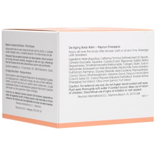 Pevonia De-Aging Body Balm Papaya-Pineapple, 5 oz