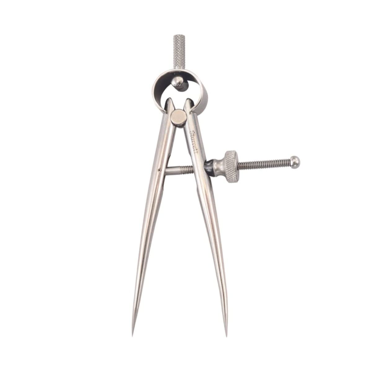 Starrett Toolmakers Spring-Type Caliper and Divider with Bow Spring and Hardened Fulcrum Stud - 3" Size and Capacity, Spring Joint Type - 277-3