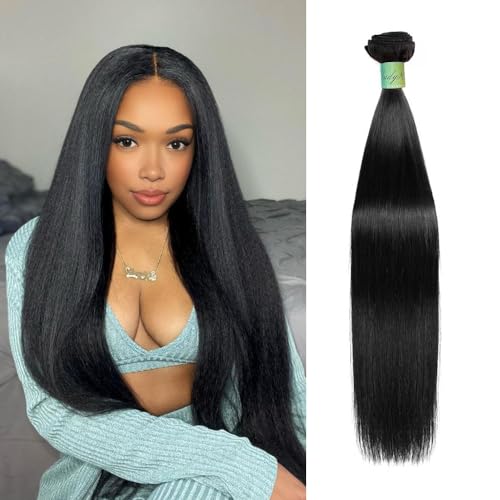 AnJudyReid Straight Hair Bundles 13A Brazilian Virgin Human Hair Bundles Straight 22 Inch 100% Unprocessed Virgin Hair 1 Bundles Straight Weave Hair Human Bundles