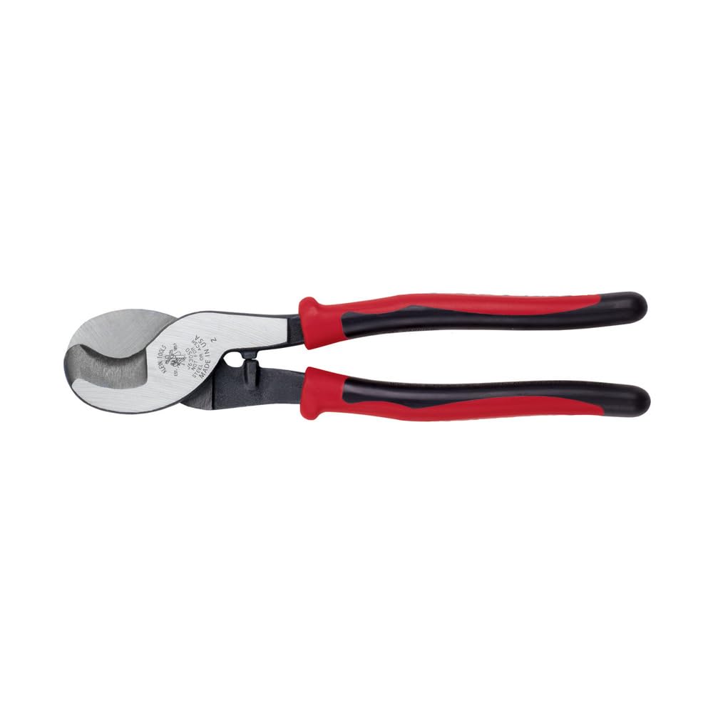 Klein Tools J63050 Journeyman Cable Cutter, Made in USA, Cuts Aluminum, Copper and Communications Cable with Shear-Type Jaws