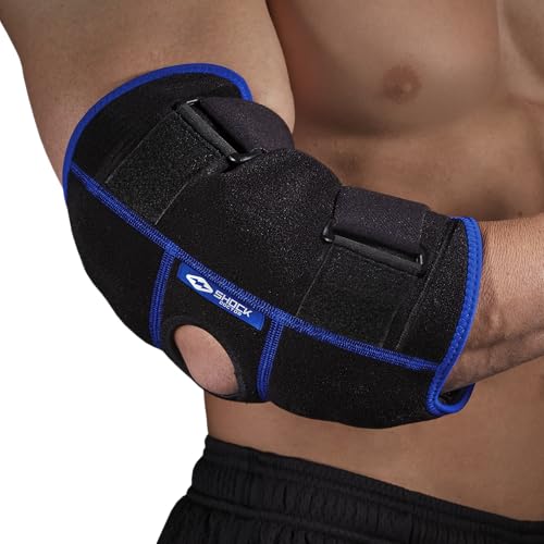 Shock Doctor Ice Recovery Elbow Compression Wrap, Black, Small/Medium