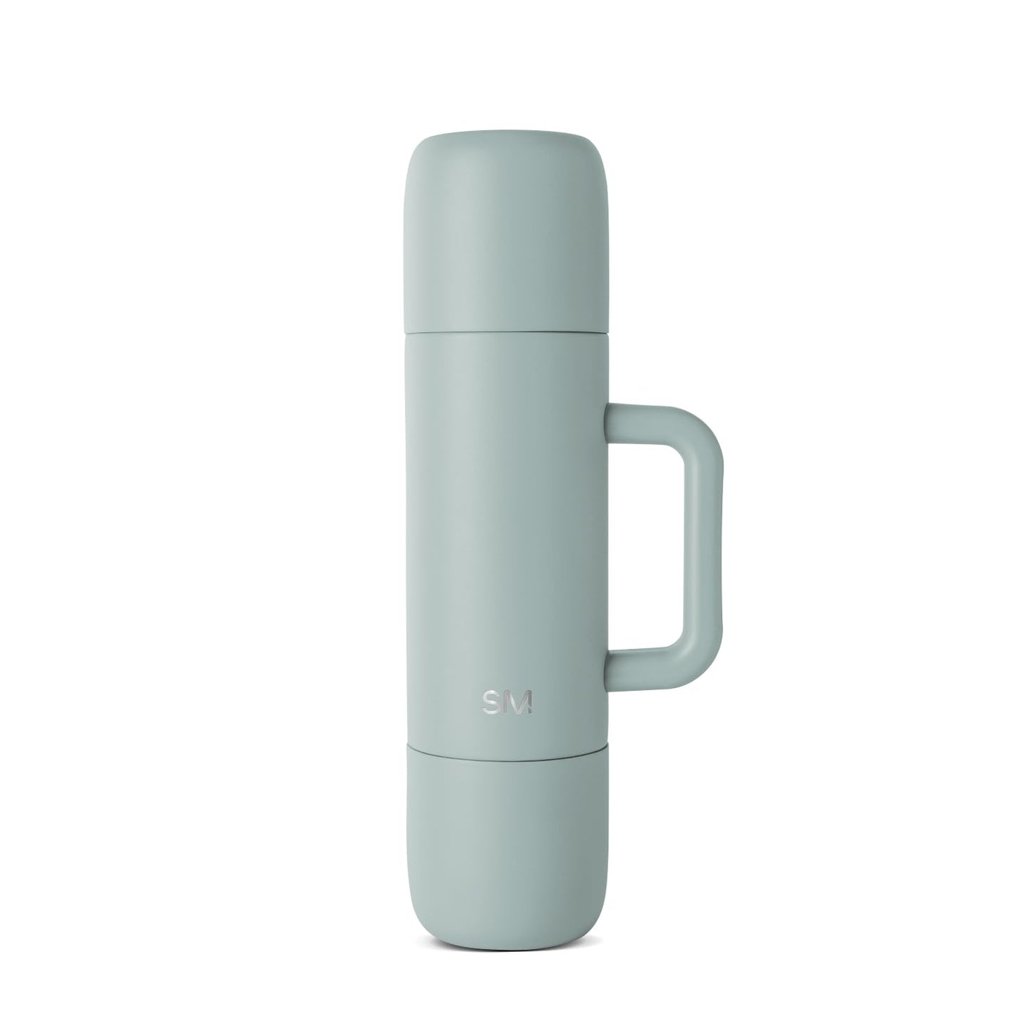 Simple Modern 36oz Insulated Hot Beverage Bottle with 2 Mugs | Travel Coffee Thermos for Hot Drinks | Twist and Pour Top | Commute, Travel, and Picnic Friendly | Roam Collection | Sea Glass Sage