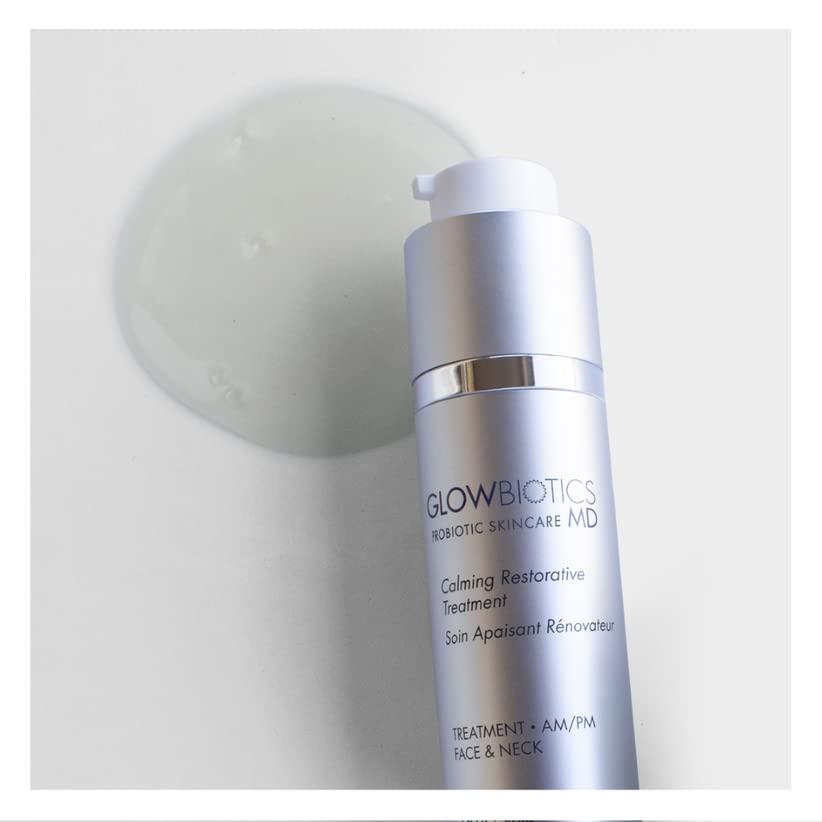 Glowbiotics Calming Restorative Treatment: Hydrating Face Serum for Redness Relief & Sensitive Skin | Soothes Irritated Skin with Probiotics & Hyaluronic Acid
