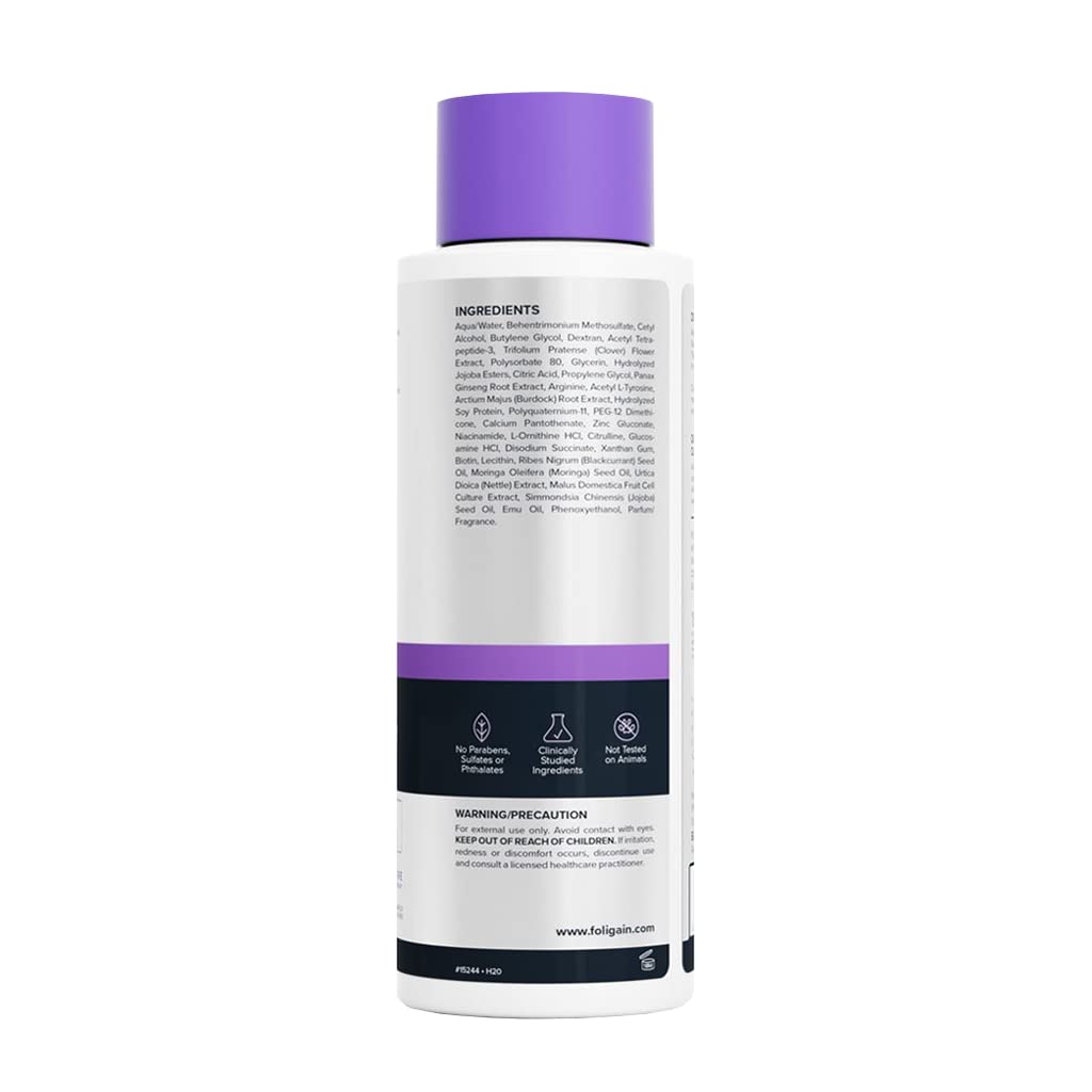 Foligain Triple Action Conditioner For Thinning Hair For Women with 2% Trioxidil | Hair Stimulating Volumizing Conditioner (16oz) (15244)