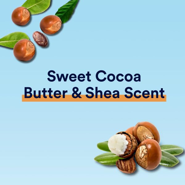 Suave Deodorant Women, Antiperspirant, Cocoa Shea Butter, 48-Hour Odor & Wetness Protection, with Essential Oils, anti-staining, no baking soda 2.6 oz (Pack of 12)
