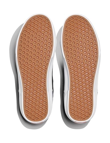 Vans Men's Seldan Shoe | Retro Tennis Inspired Sneakers for Fashion, Work & Everyday Wear, Canvas Black/White, 10.5