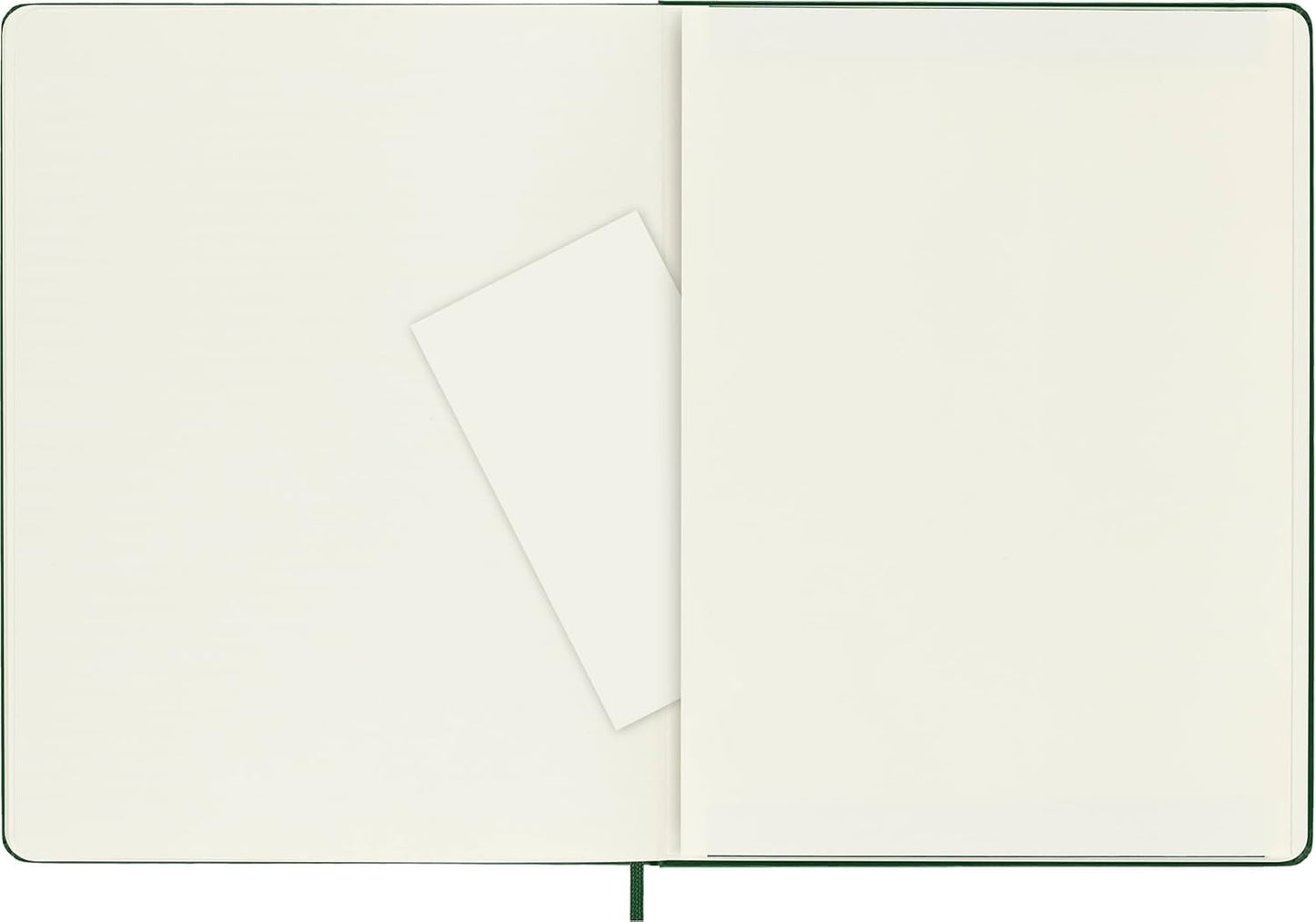 Moleskine Notebook, Extra Large, Dotted, Myrtle Green, Hard Cover (7.5 x 9.75)