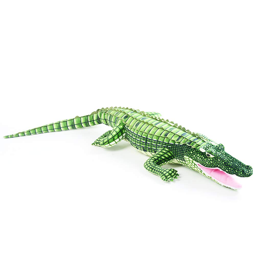 Alligator Plush,Realistic Large Crocodile Stuffed Animal Toys,39.3 inches,Green