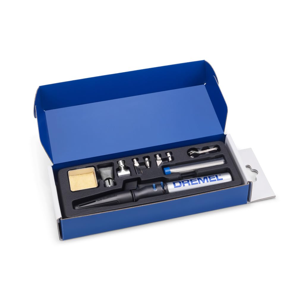 Dremel VersaTip Precision Butane Torch - Long Lasting Cordless Soldering Iron - Perfect for Pyrography, Paint Removal, & Heat Embossing (2000-7)