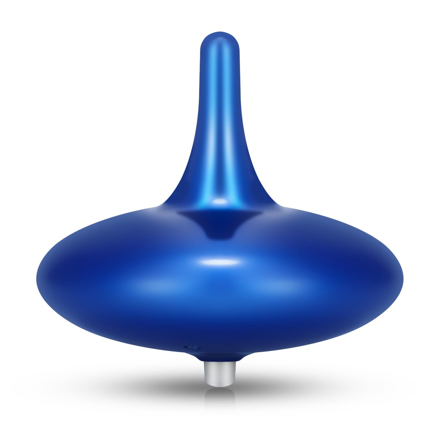 Hautech Spinning Top - 4-Hour Continuous Spin, Illuminating Desktop Art Piece, (ABS Plastic, Royal Blue)