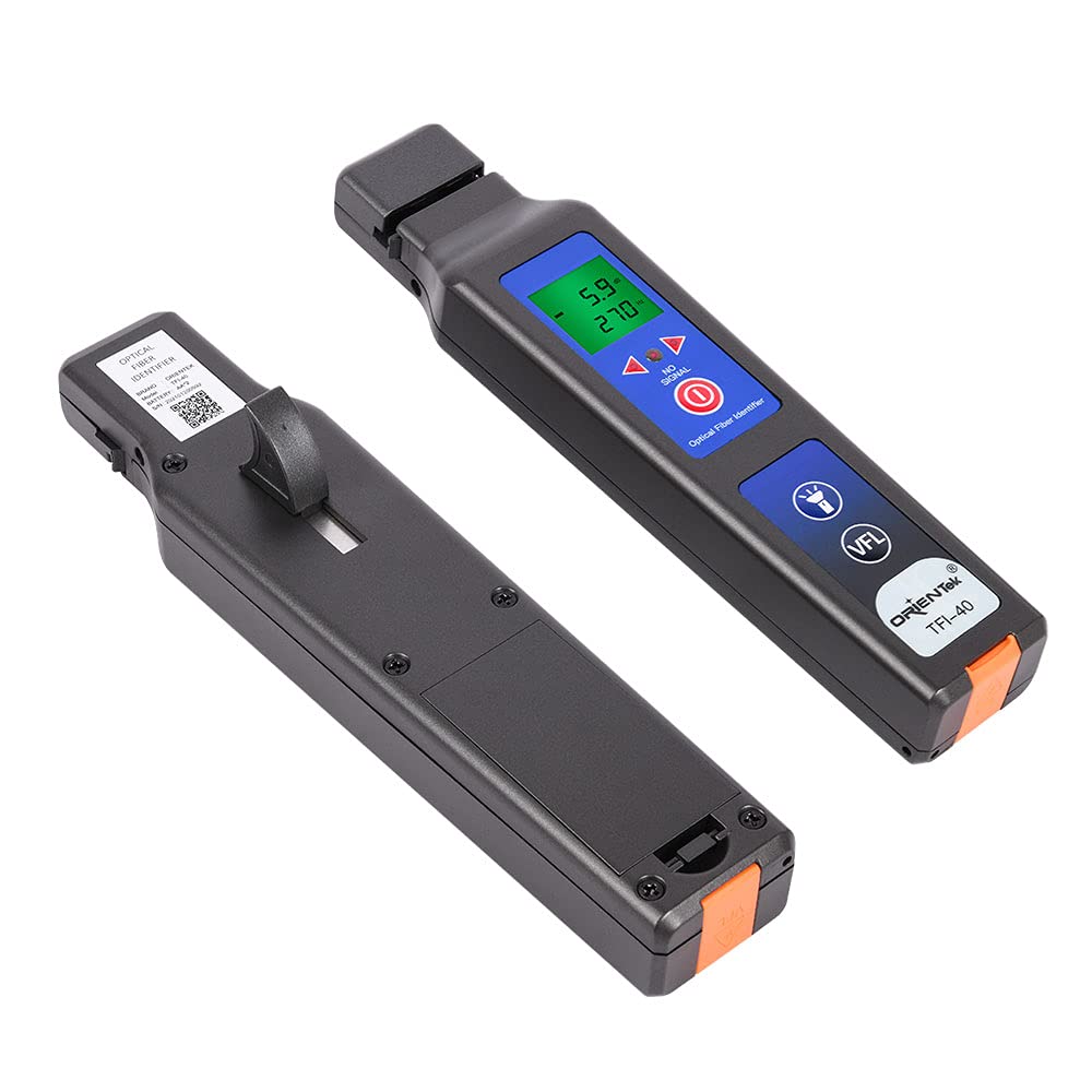 ORIENTEK TFI-40 Optical Fiber Identifier All-in-one Chuck Live with 10mw VFL 800nm-1700nm Fiber Detector Traffic Identifier OFI
