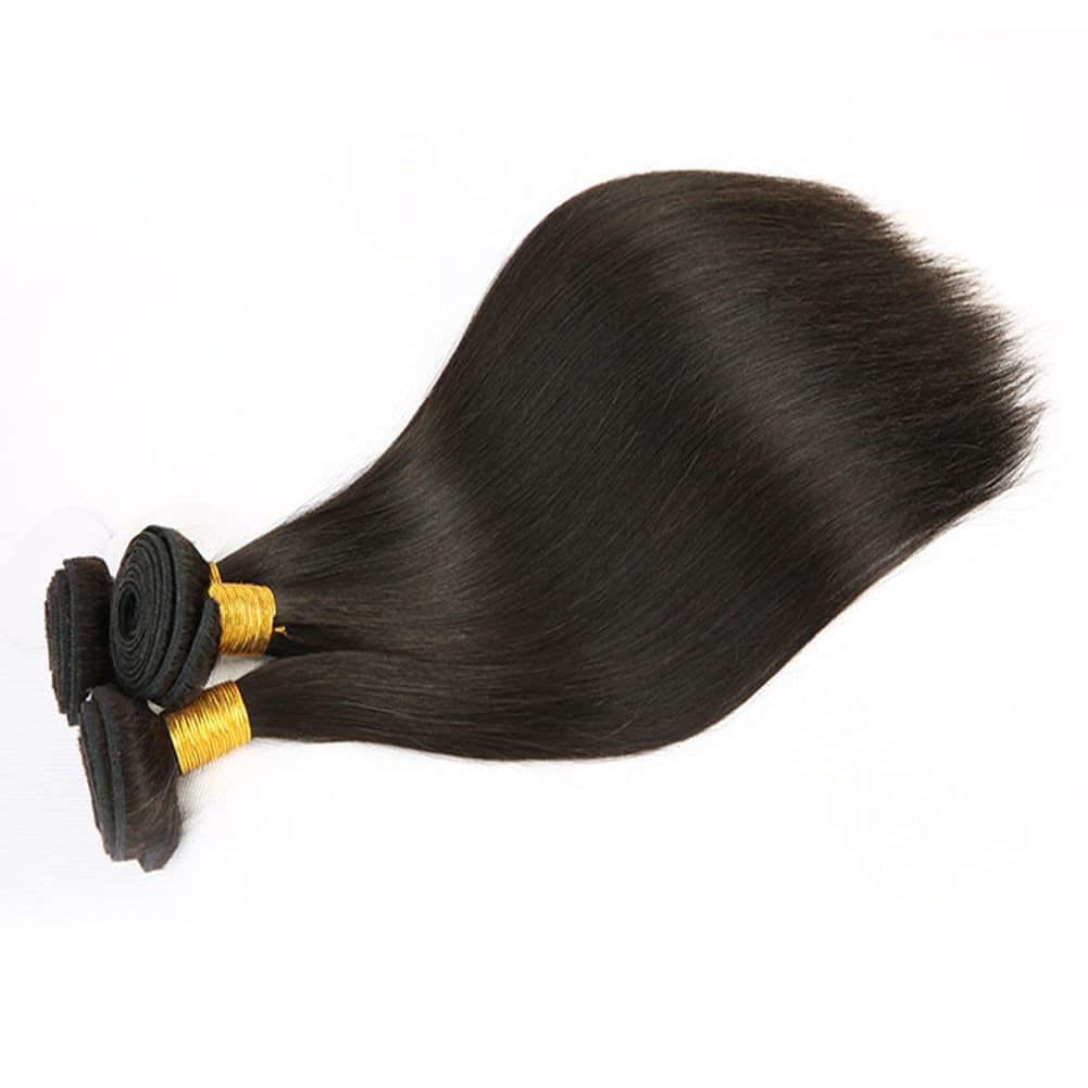 Straight Human Hair Bundles 26 26 26 inch Straight Bundles Human Hair Unprocessed Brazilian virgin Straight Hair 3 Bundles Deals Extensions Weave Human Hair Natural Color for Woman