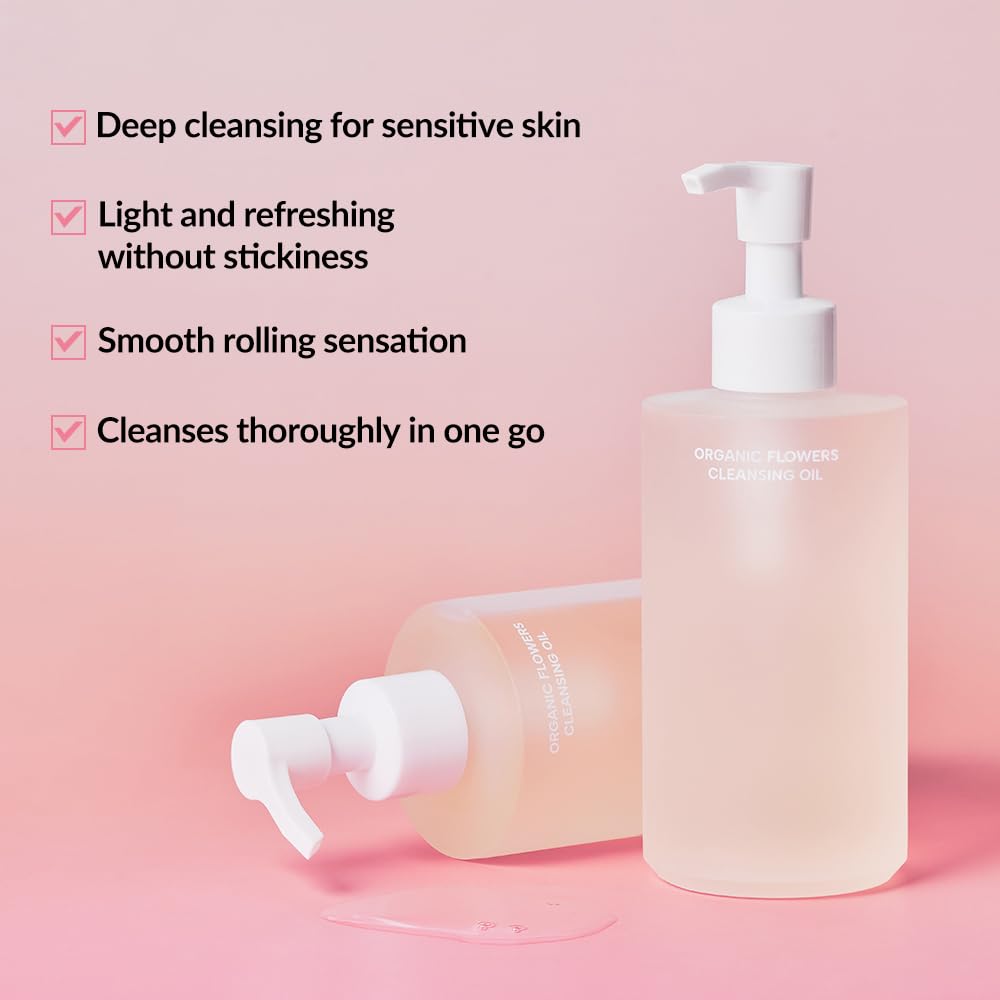 Whamisa Organic Flowers Cleansing Oil 260ml/8.7 fl. oz.