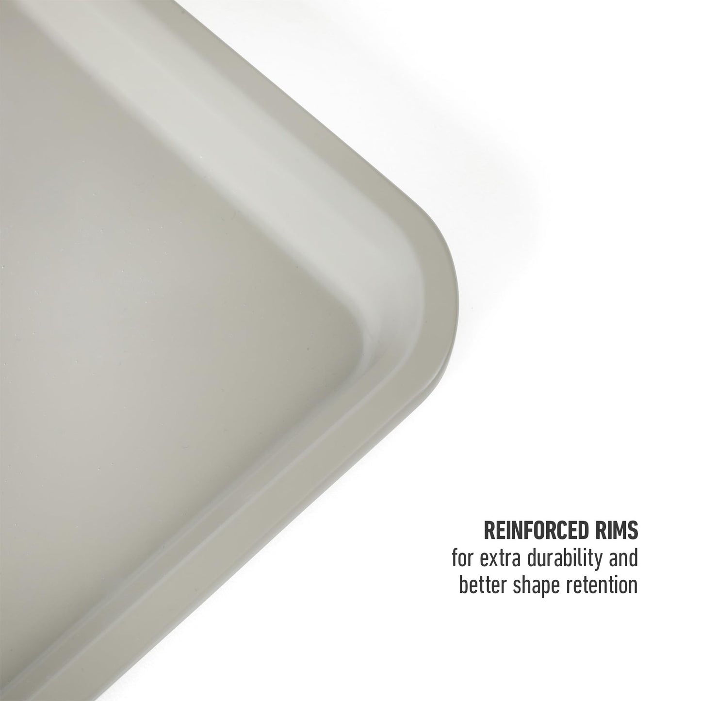 Calphalon Legacy Cookie Sheet Set, 3-Piece Nonstick Baking Sheets 18 15 13 Inch Cookie Baking Sheet, Metal Baking Sheet, Taupe, PFOA-Free for Even Baking, Oven Safe Cookie Pans for Baking