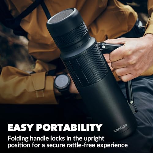 Contigo Thermal Bottle Thermalock, Vacuum Insulated Travel Flask, Thermos Flask for Hot Drinks, up to 35h hot & 60h Cold, Leakproof Coffee Tea Bottle, Stainless Steel Travel Mug