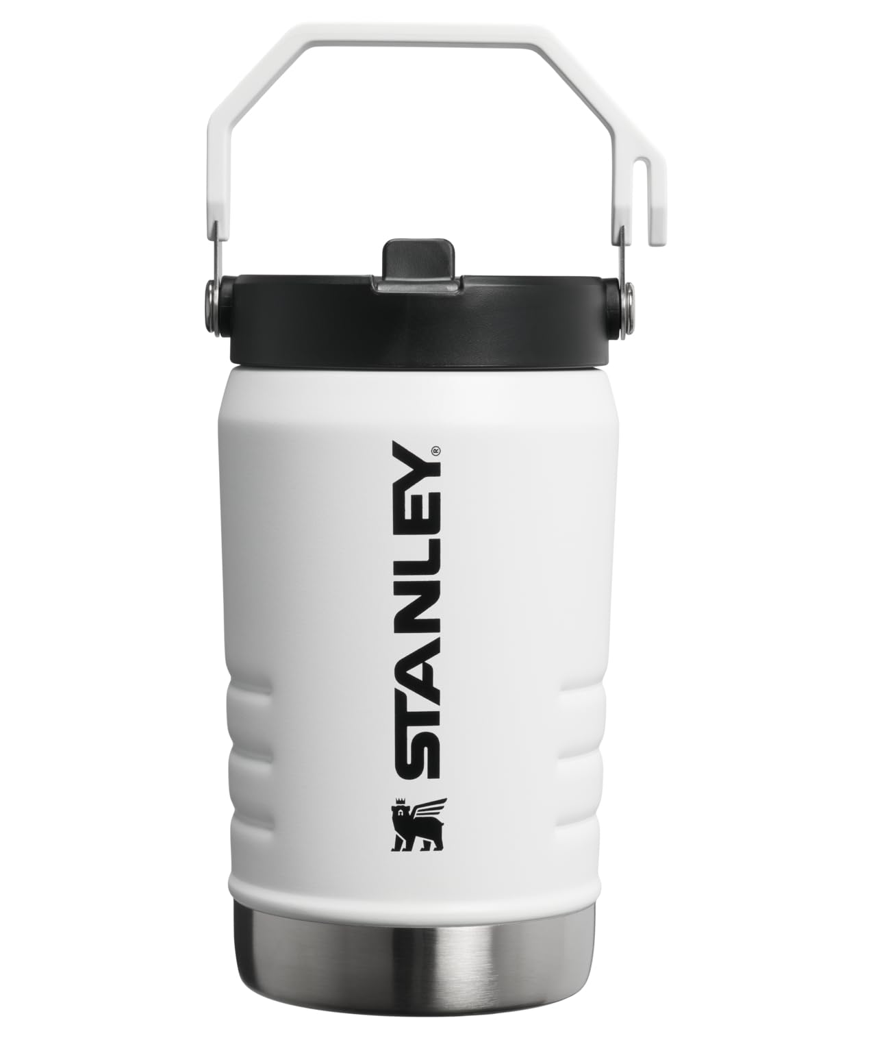 Stanley IceFlow 2.0 Flip Straw Jug with Handle 40 oz | Twist On Lid and Flip Up Straw | Leakproof for Travel and Sports | Insulated Stainless Steel | BPA-Free | Chalk